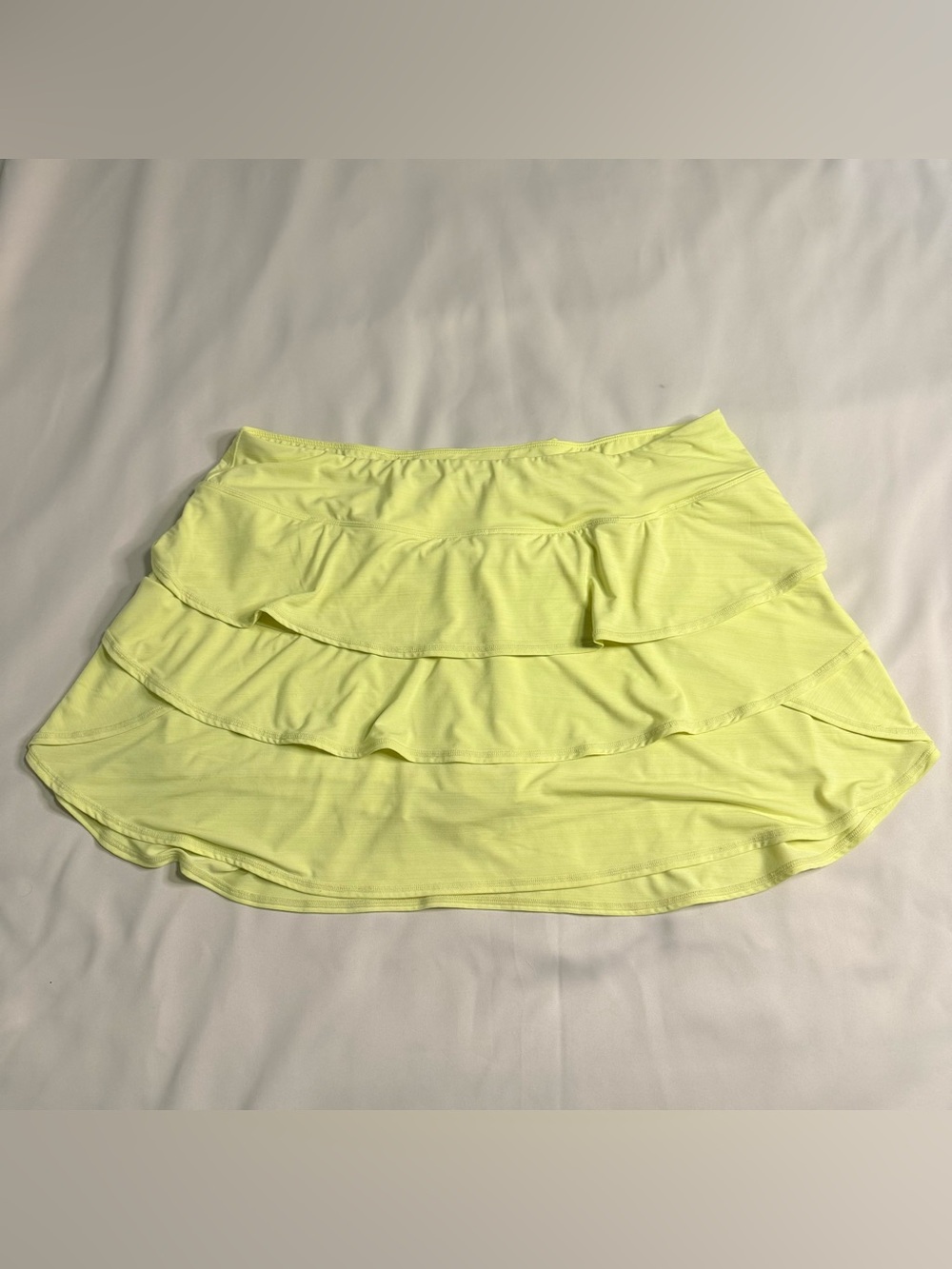 Ideology Neon Yellow Activewear Skort w Built In Shorts XXL